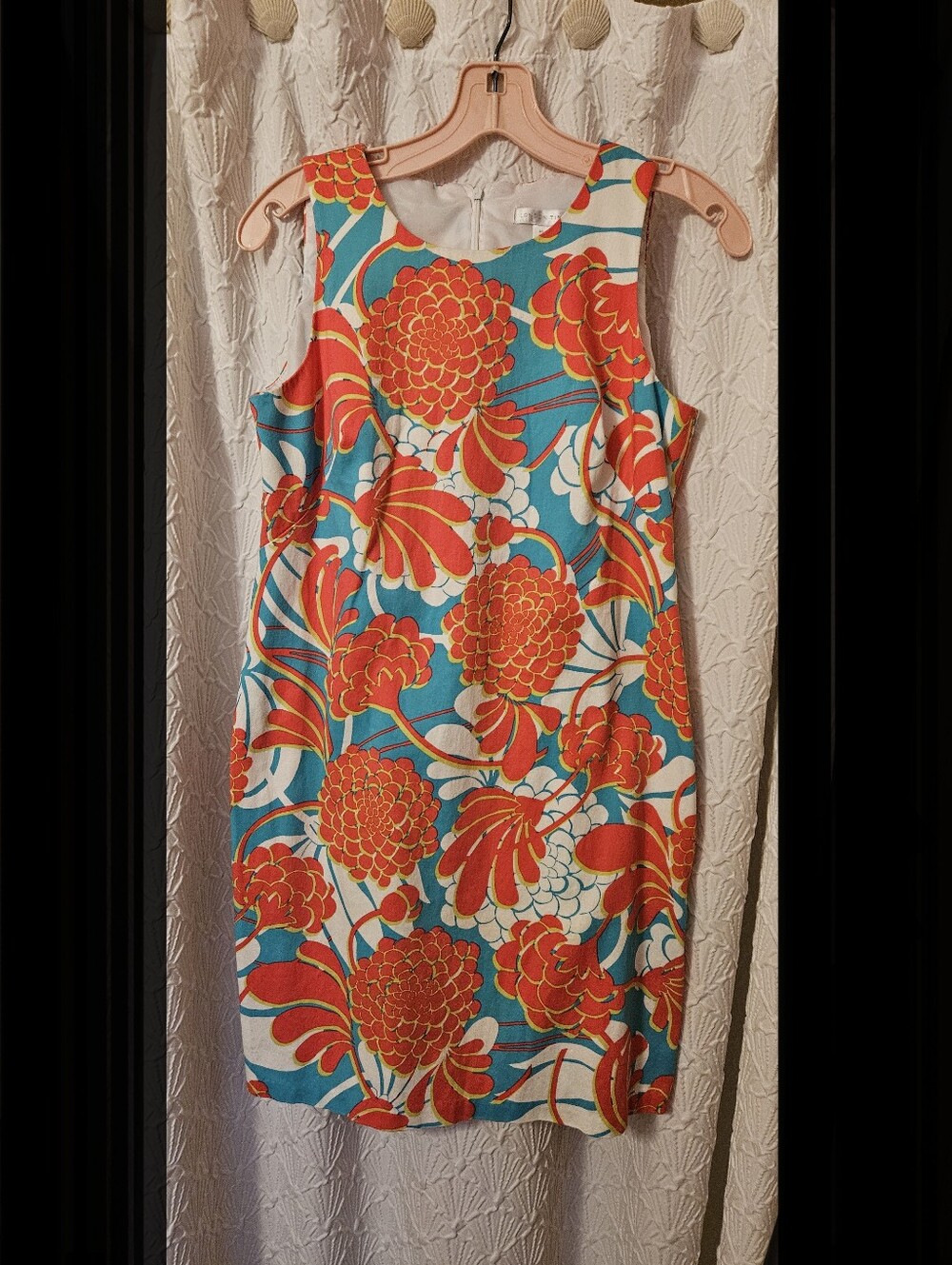London Times Pink & Coral Floral Dress